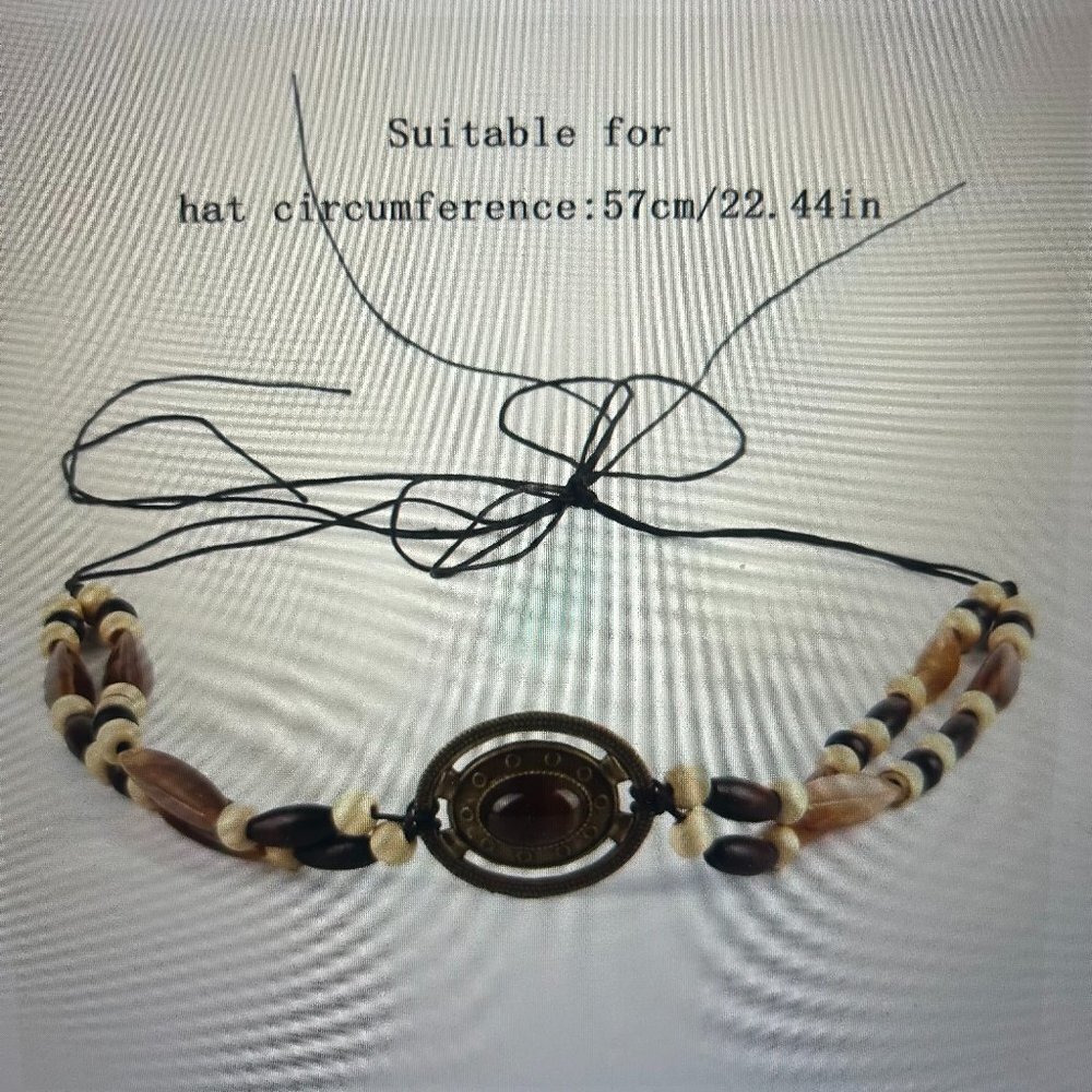 NWOT Cowboy/Cowgirl Hat Band With Beautiful Beads (OS) SKU 188
